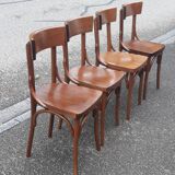Lot de 4 chaises bistrot vintage