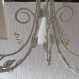 Lustre vintage, 3 feux, fer forgé