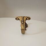 Old brass coat rack hook