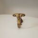 Old brass coat rack hook