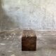 Low stool in old Asian monoxyl teak