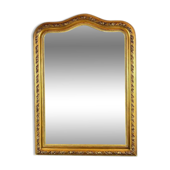 Miroir Louis-philippe Doré, XIXe Siècle