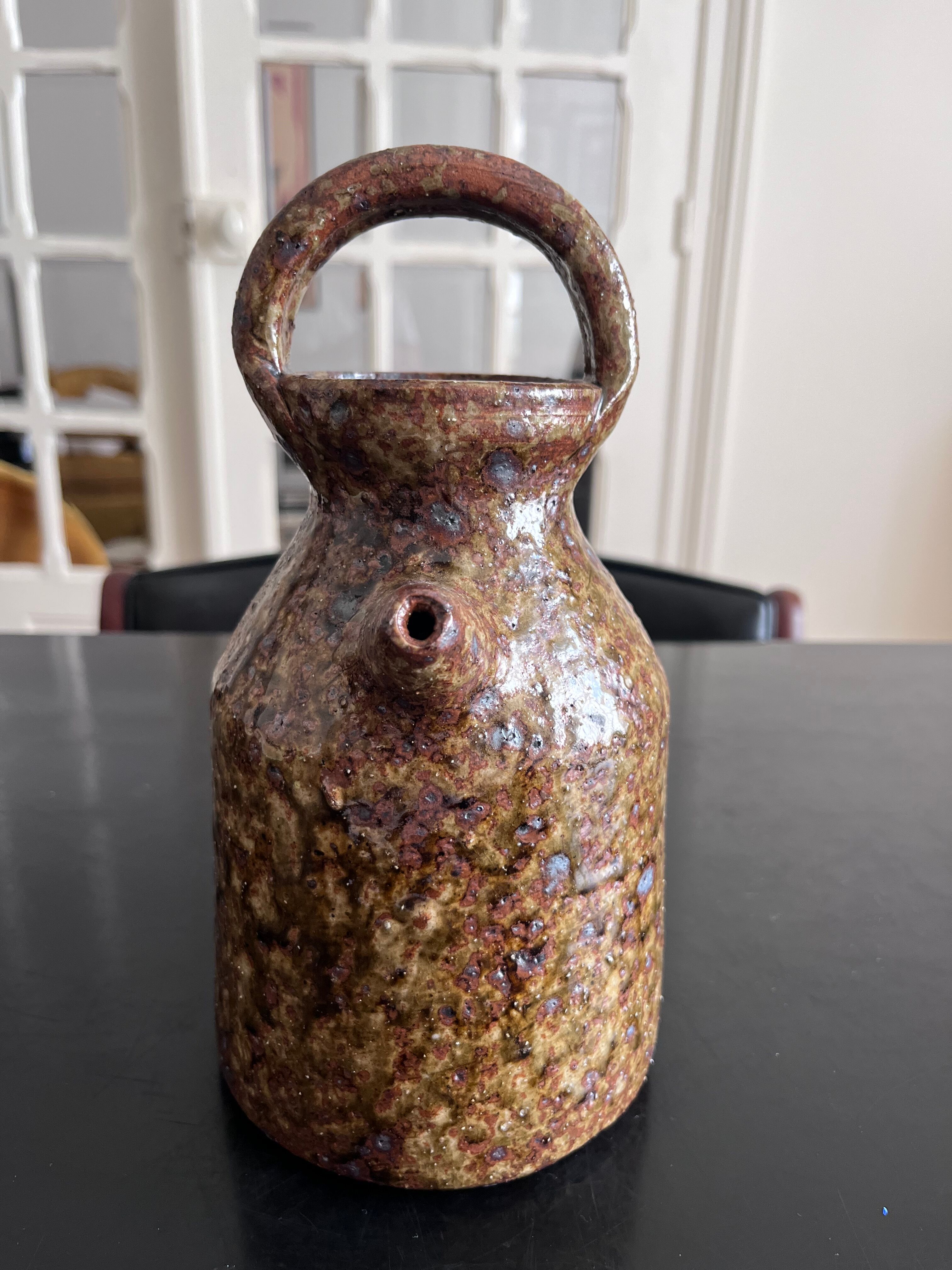 Pitcher in sandstone pottery baudat