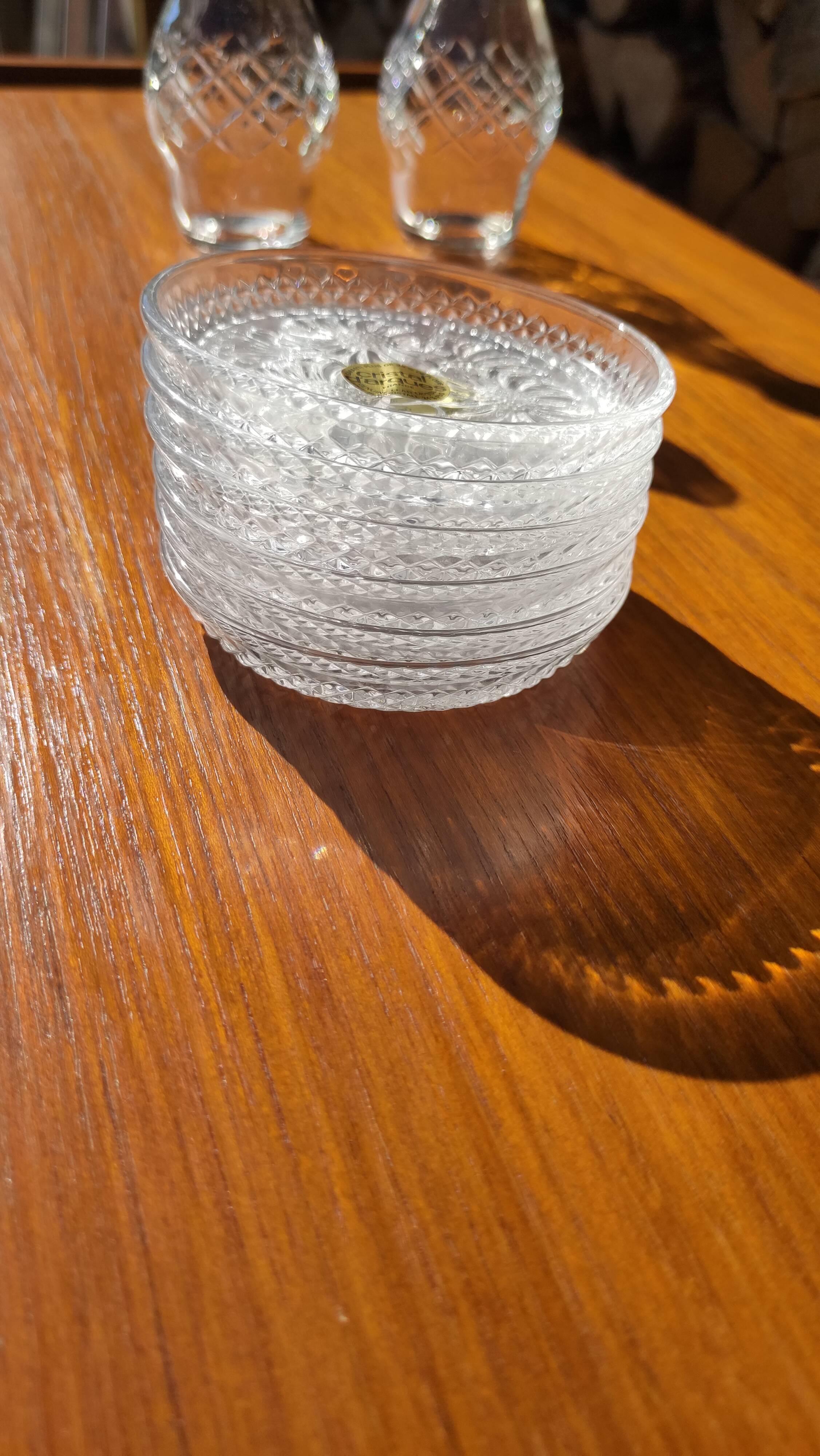 Vintage crystal coaster