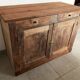 Vintage parisian buffet of the 50s in oak wood