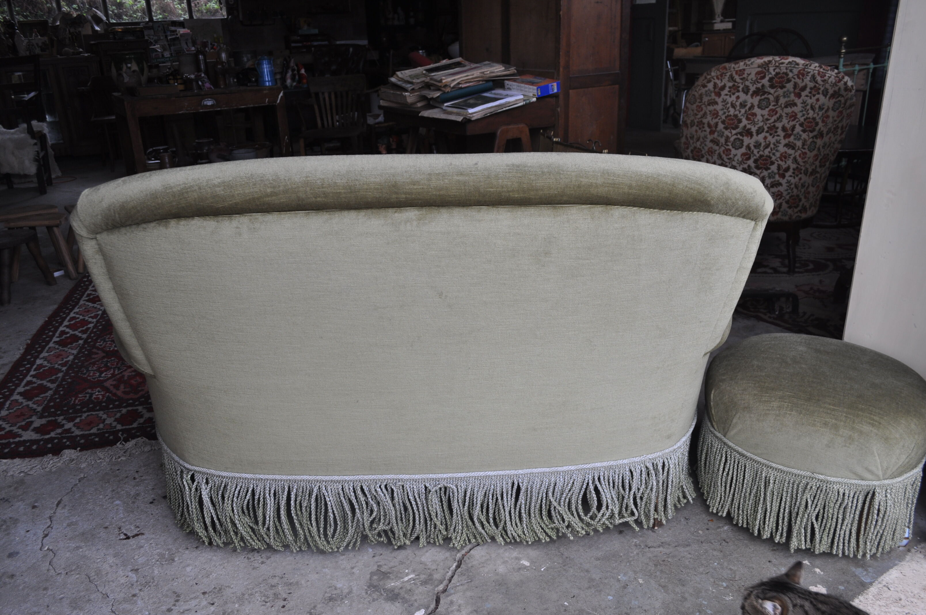 Toad bench and footrest.