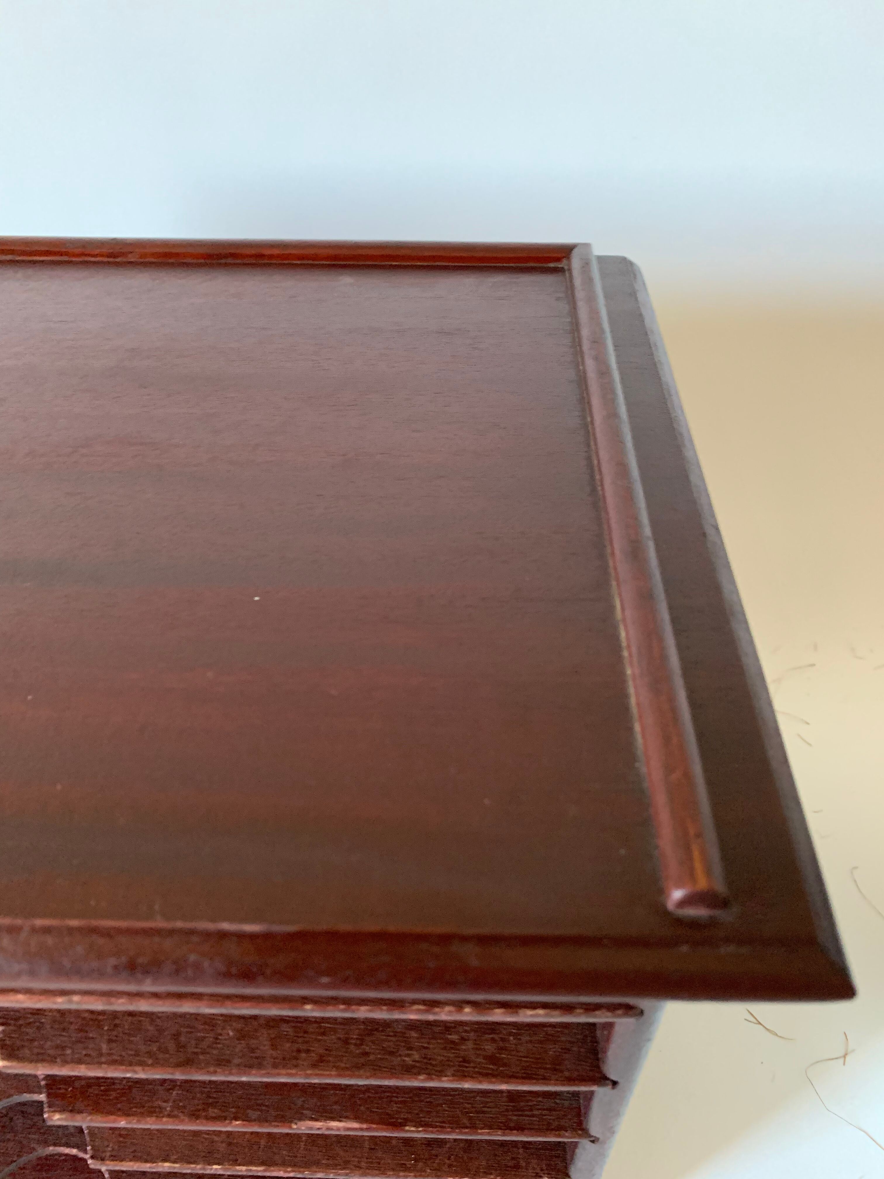 Wooden desk storage