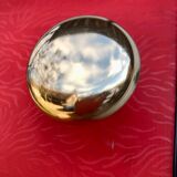 Coat rack red 1950 mirror free-form brass hooks