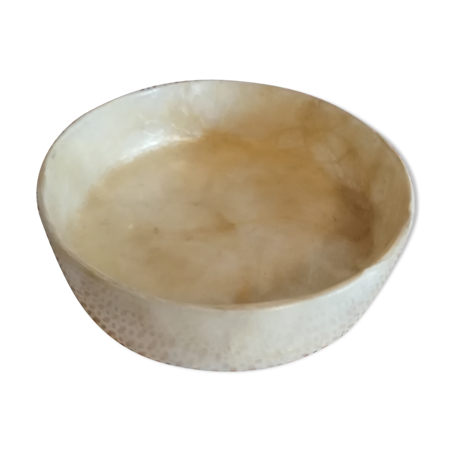 Decorative cup in mother-of-pearl, vintage 70s, bohemian chic