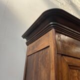 Napoleon III style wardrobe in solid walnut, 19th century