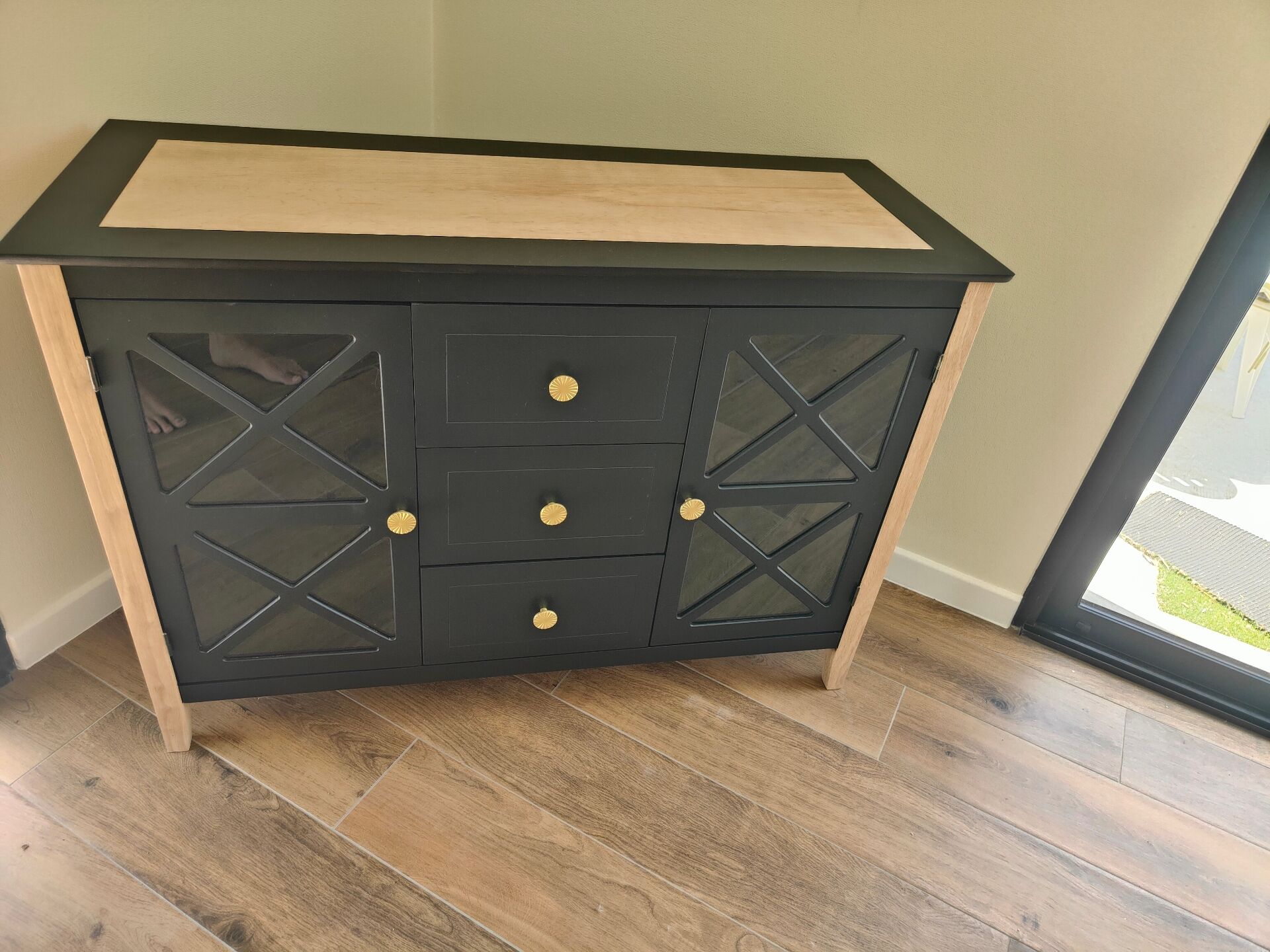 Matte black furniture