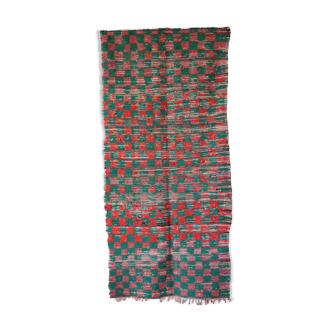 Moroccan carpet checkerboard - 106 x 231 cm