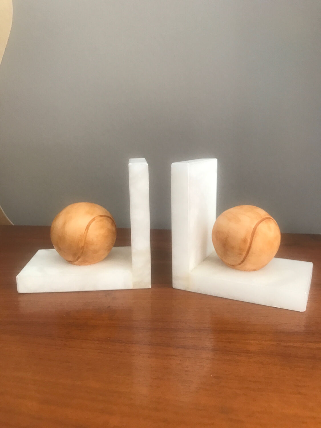 Pair of marble bookends
