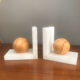 Pair of marble bookends