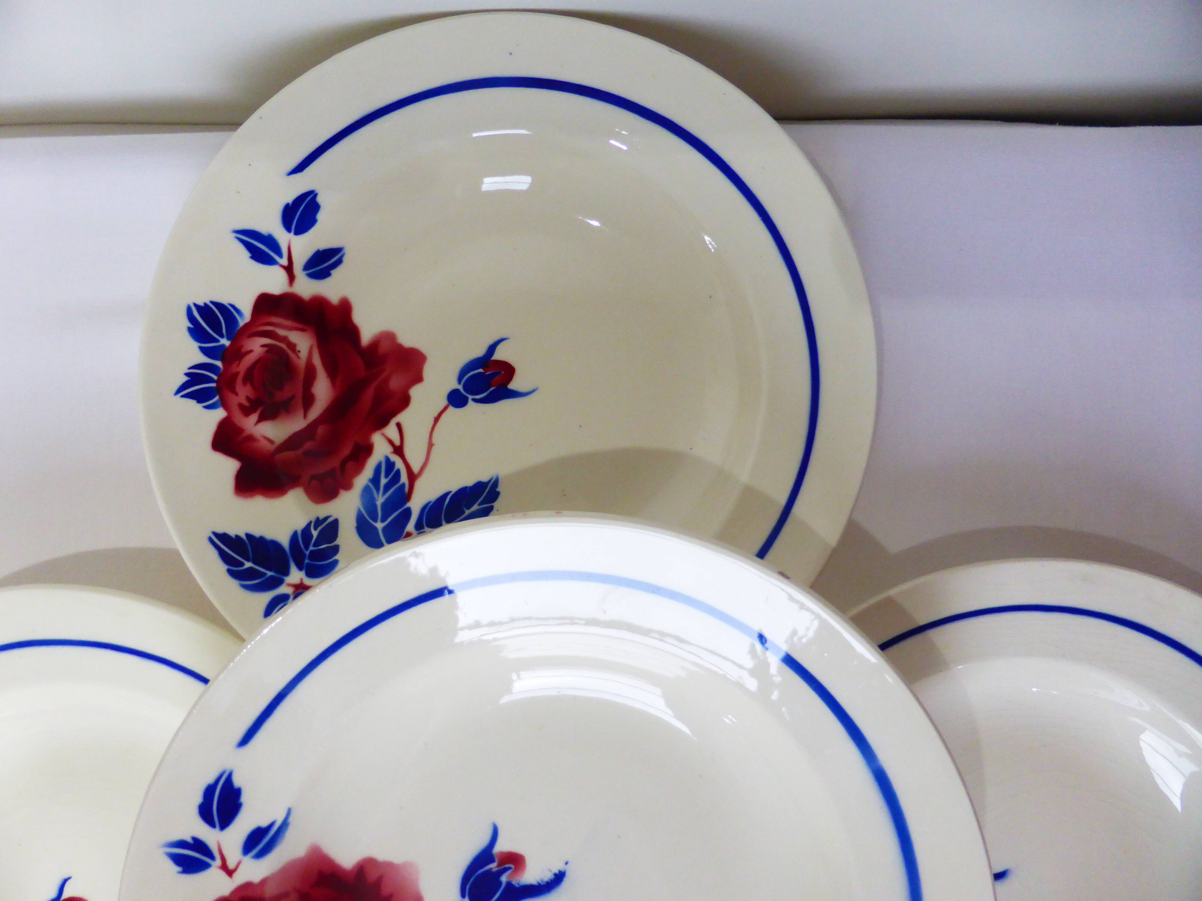 4 vintage deep plates from K&G Luneville model Chantal 220516