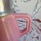 petite cafetière céramique rose