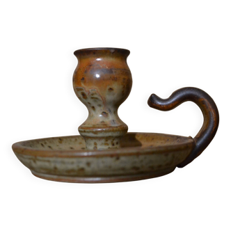 Stoneware candlestick