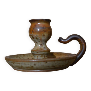 Stoneware candlestick