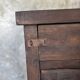 Antique Indonesian teak workbench with two drawers and stretcher H89.