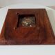 Tableau miniature vintage nature morte huile sur planche
