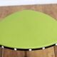 Vintage green and chrome stool