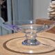 Large crystal bowl on a stand, signed Baccarat – Ø 25 cm
