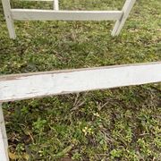 6 fauteuils de jardin bois vintage pliant