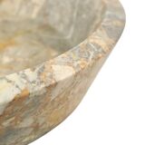 Heavy Large Marble Fruit Bowl XL Natural Stone 40cm