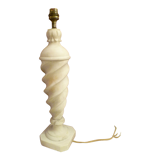 Ancient albatre twisted lamp foot