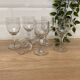 Set de 6 verres vin blanc gravés