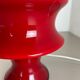 "Mushroom" Red Glass Table Desktop Light Made Hustadt Lights, Germany, 1970 No.2