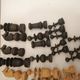 lot of chess pawns in carved turned boxwood (32 pieces)