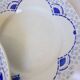 4 vintage dessert plates from the Gien manufacture model Pervenche