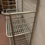 20th century curved aluminum bakery rack