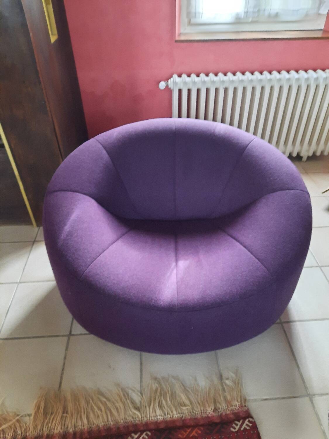 Fauteuil Pumpkin édition Ligne Roset design Pierre Paulin