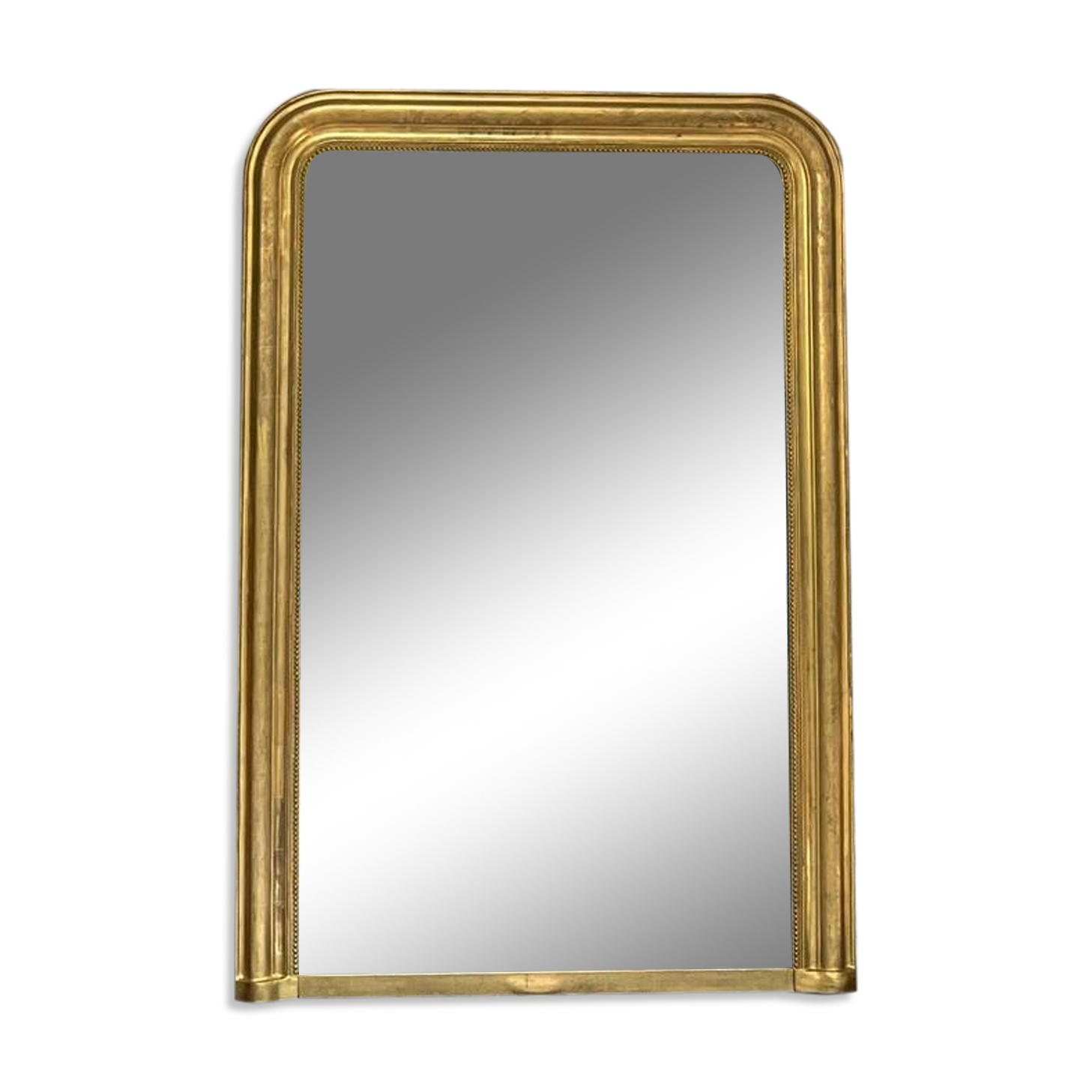 Antique Louis-Philippe mirror 151.5cm/104.5cm gilded with gold leaf
