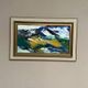 Original Swedish Oil on Cardboard – "Mountains" by Svendolf Carlsson – Signed – Vintage and Framed – 70 × 45 cm (27.6" × 17.7")