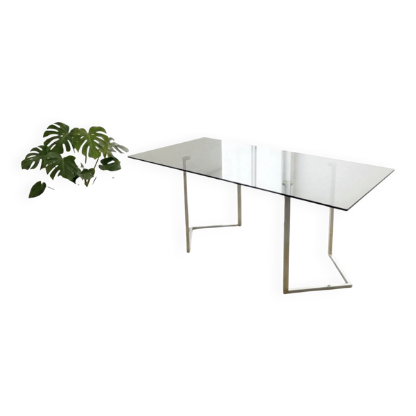 Table de salle à manger (ou bureau) moderniste dans le style de Renato