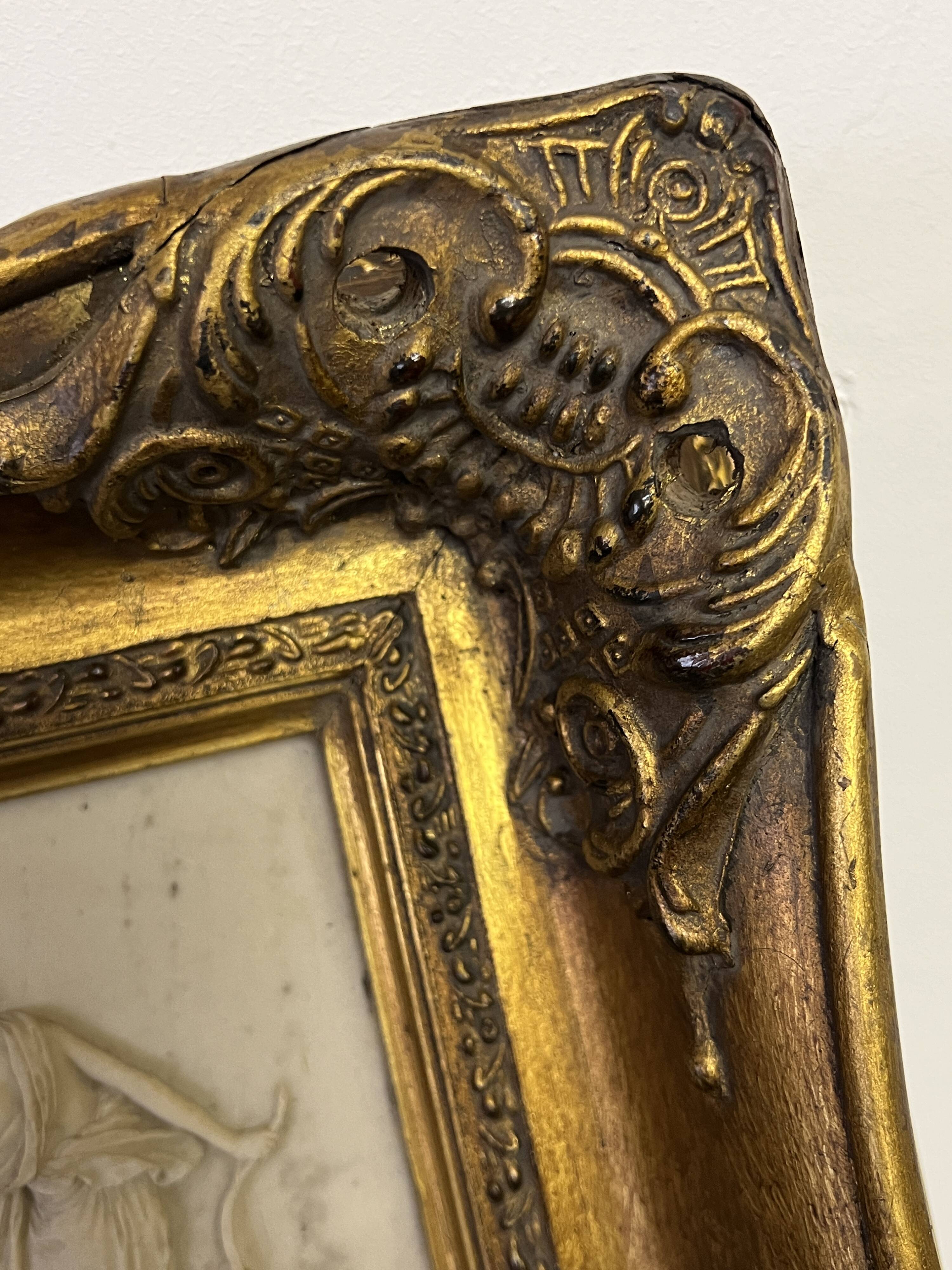 Marble bas-relief, Barbedienne Fondeur, Paris 1859