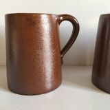 3 mugs grès du marais vintage