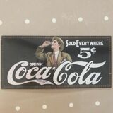 Plaque métallique Coca-Cola