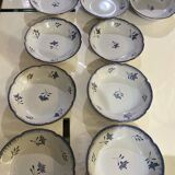 Nidervillier plate sets, Perine model, soup plates