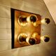 Space Age ceiling light/wall lamp in brass, Cosack Leuchten, 1970.
