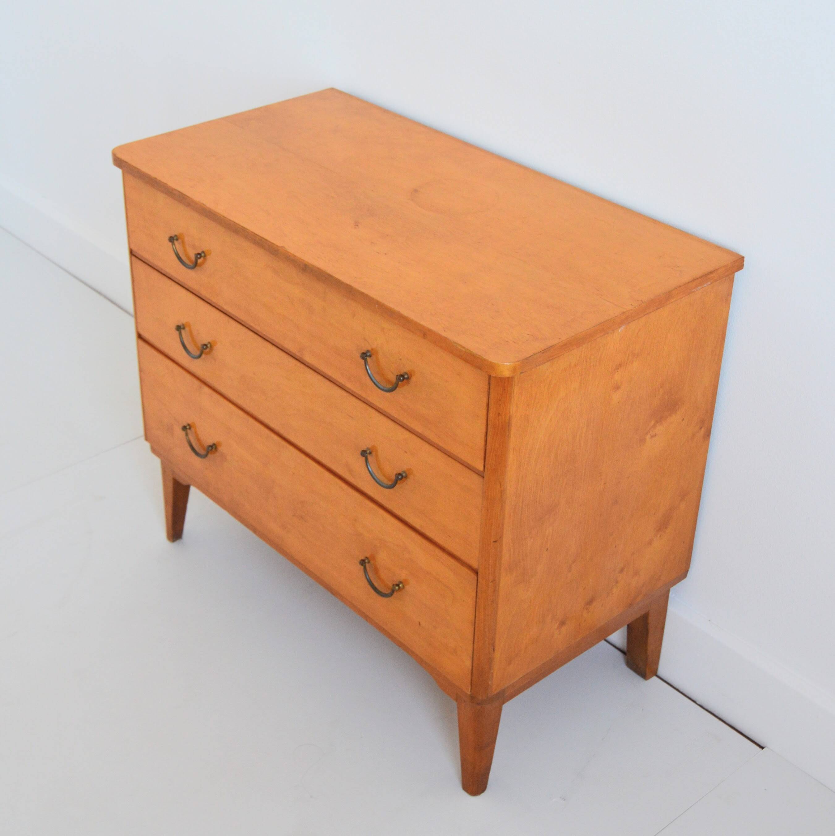 Vintage 1950s/60s 3-drawer chest
