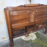 1950s oak headboard