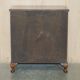 1940s vintage walnut commode with butler's serving tray.