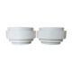 Pair of Scandinavian curved metal sconces 1980