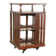 Large Antique English Oak Library Book Carousel