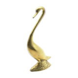 Large brass swan