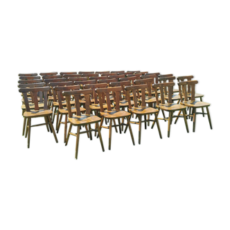 Set of 40 bistro chairs